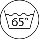 washing: Max temp 65°C normal process