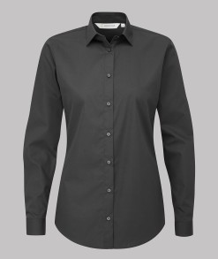 Cara Long Sleeve Plain Blouse