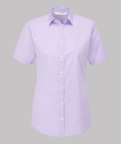 Keira Houndstooth Short Sleeve Blouse
