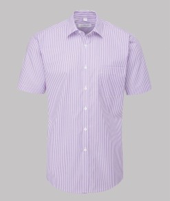 Eskra Short Sleeve Striped Shirt