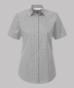 Rosheen Gingham Check Short Sleeve Blouse