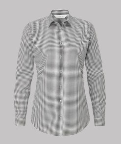 Rosheen Gingham Check Long Sleeve Blouse
