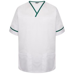 Contrast Trim Unisex Scrub Top