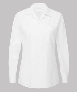 Classic Long Sleeved Revere Collar Blouse