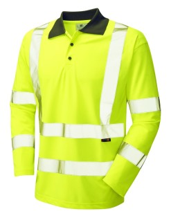 Leo Woolsery EcoViz Performance Sleeved Polo Shirt 
