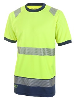 Two Tone Short Sleeved T Shirt