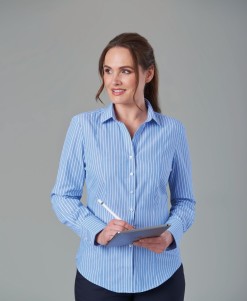 Perano Long Sleeve Striped Blouse