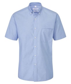 Bray Mens Short Sleeve Slim Fit Oxford Shirt