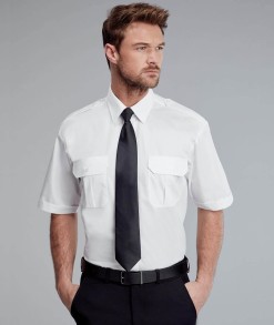 Mens Short Sleeve Premium Weight Pilot Shirt