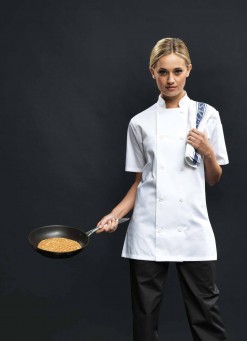 Ladies Short Sleeve Chef's Jacket