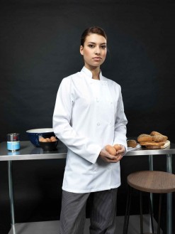 Ladies Long Sleeve Chef's Jacket