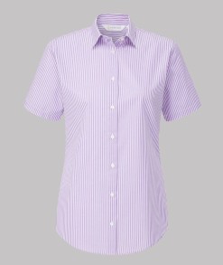 Iona Stripe Short Sleeve Blouse 