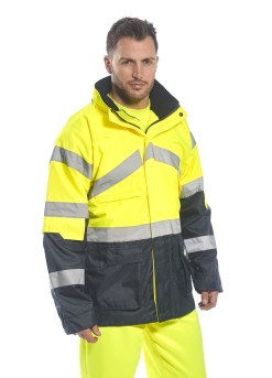 Portwest Hi-Vis Breathable Contrast Rain Jacket