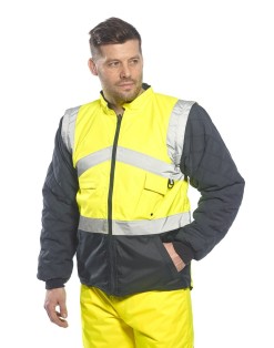 Portwest Hi-Vis Breathable 2-in-1 Contrast Reversible Jacket