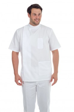 Unisex Scrubs Tunic with Contrast Trim