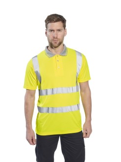 Hi Vis Short Sleeved Polo Shirt