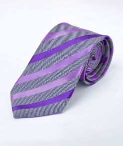 Heritage Purple Stripe Tie