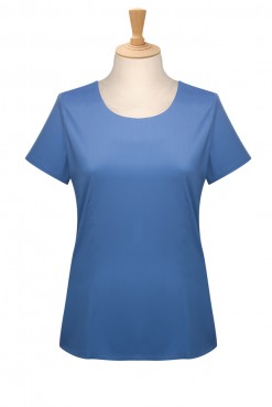 Versailles Plain Round Neck Blouse